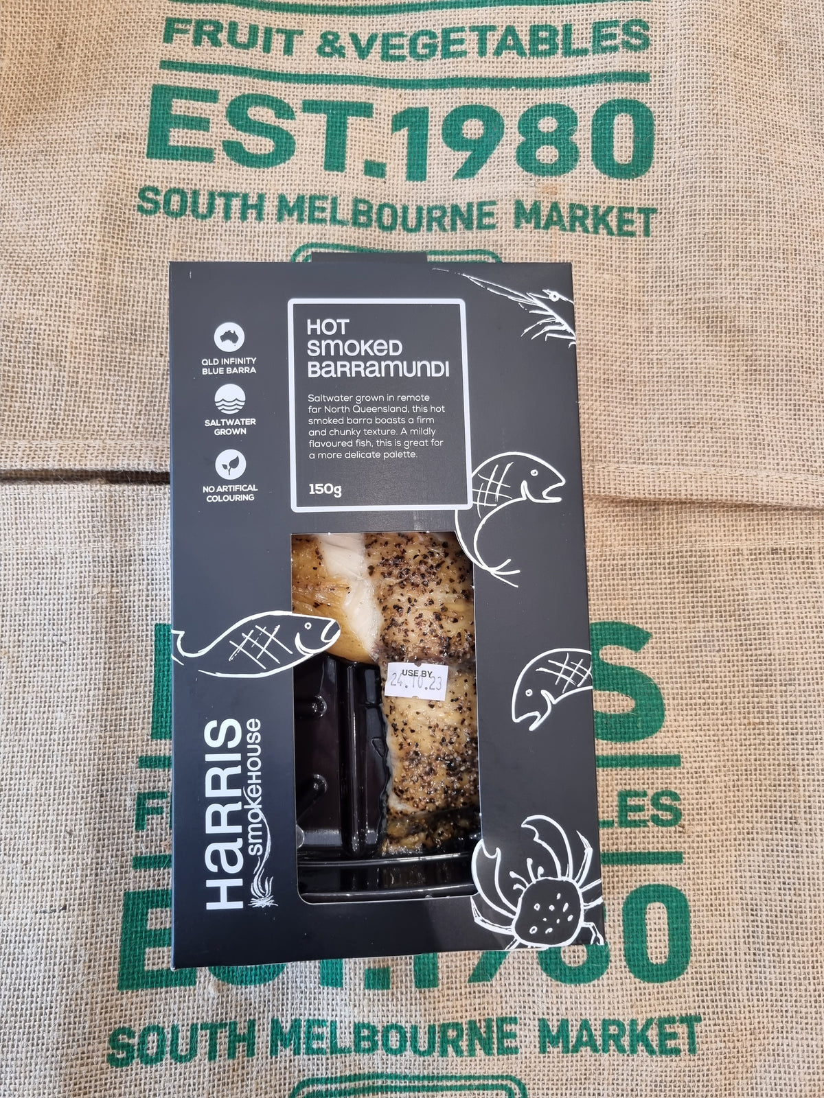 Fish-Hot Smoked Barramundi 150g ( Harrid Farmhouse)