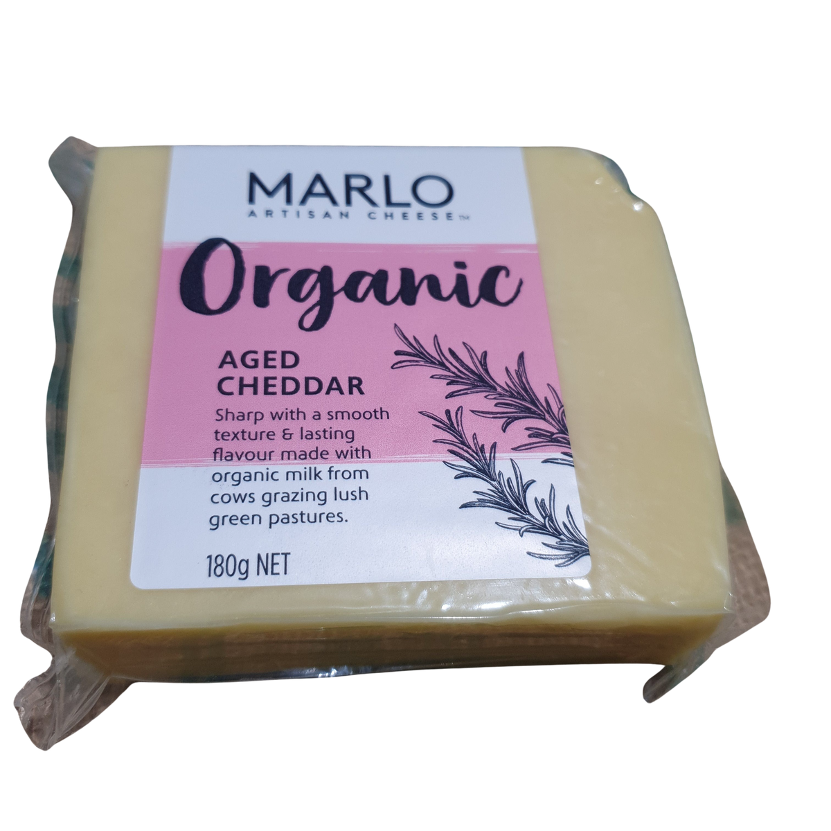 Cheddar- Organic Aged 180g Australian!