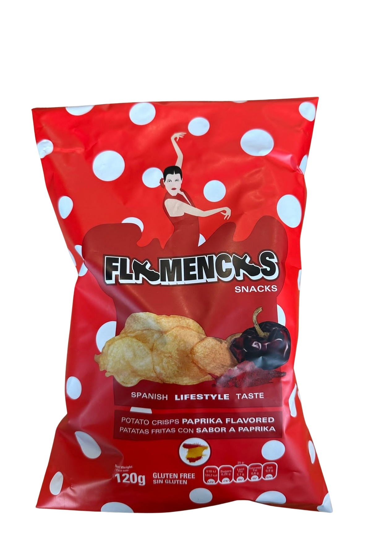 Chips- Spanish Potato Crisps with Paprika 120g ( gluten free)