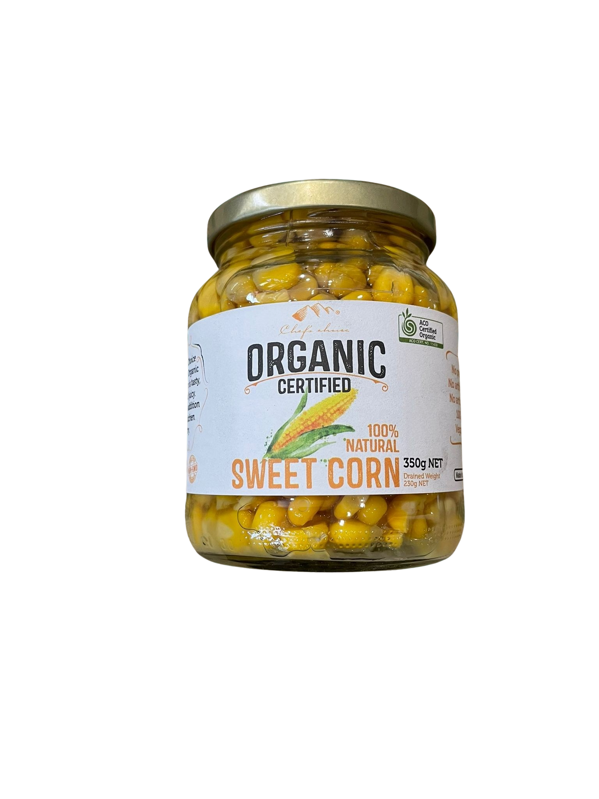 Corn- Sweet ,organic 350g