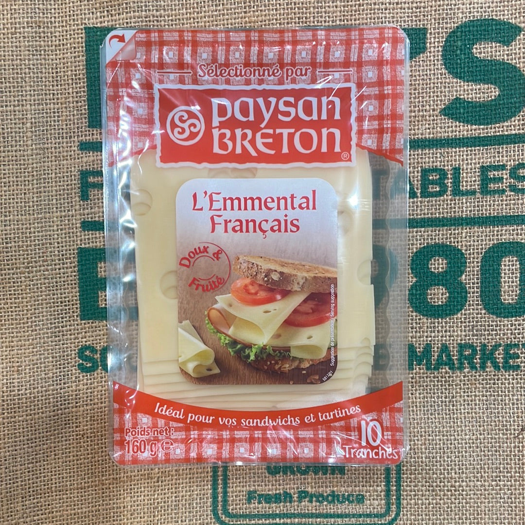Cheese- Sliced Emmental (Payson Breton)