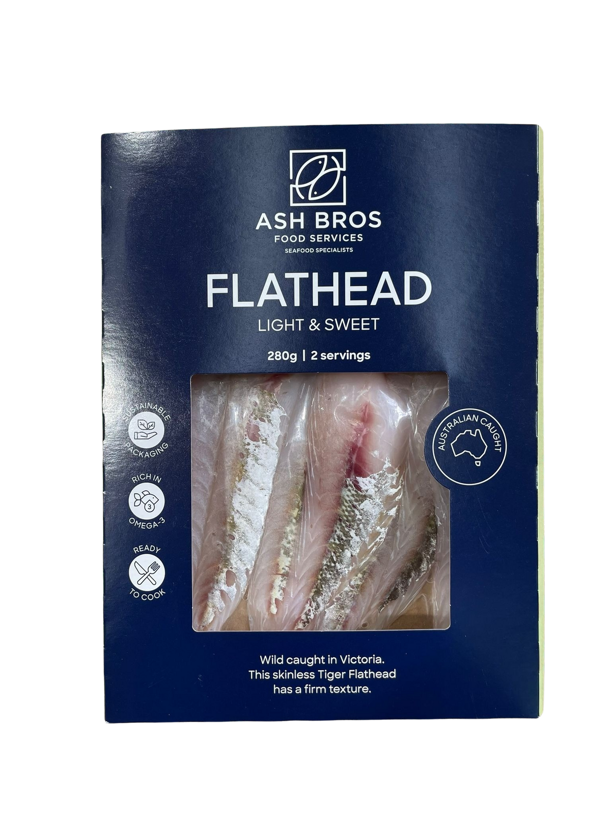 Fish- Flathead ( Ash Bros) 280g , 2 servings