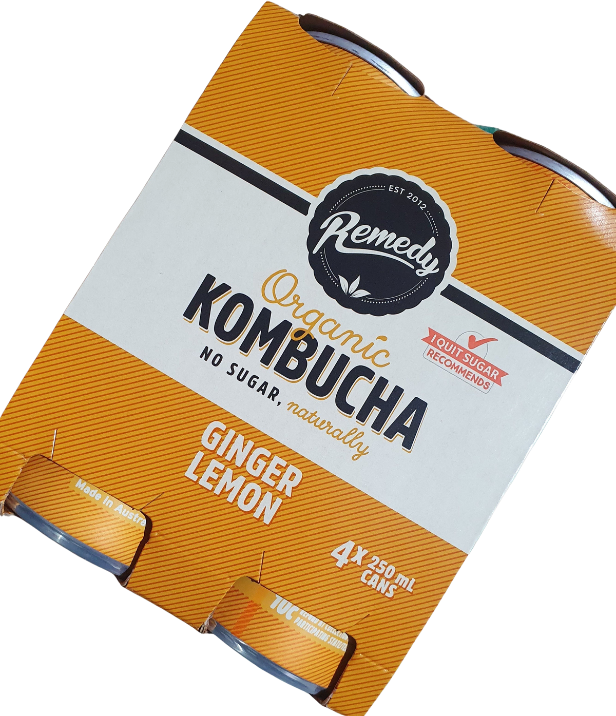 KOMBUCHA-GINGER LEMON 4pack