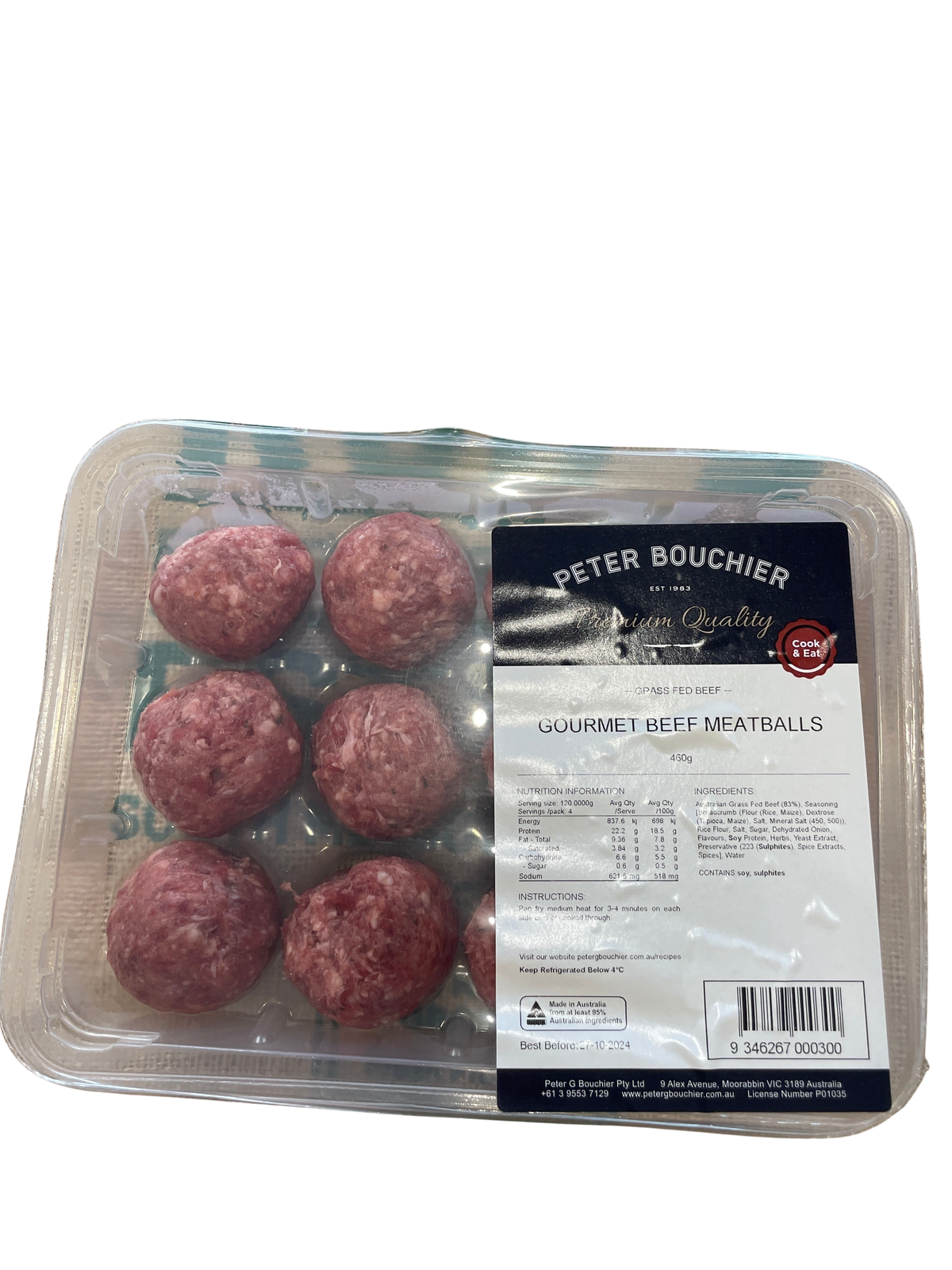 Peter Bouchier - Gourmet Beef Meatballs, 460g