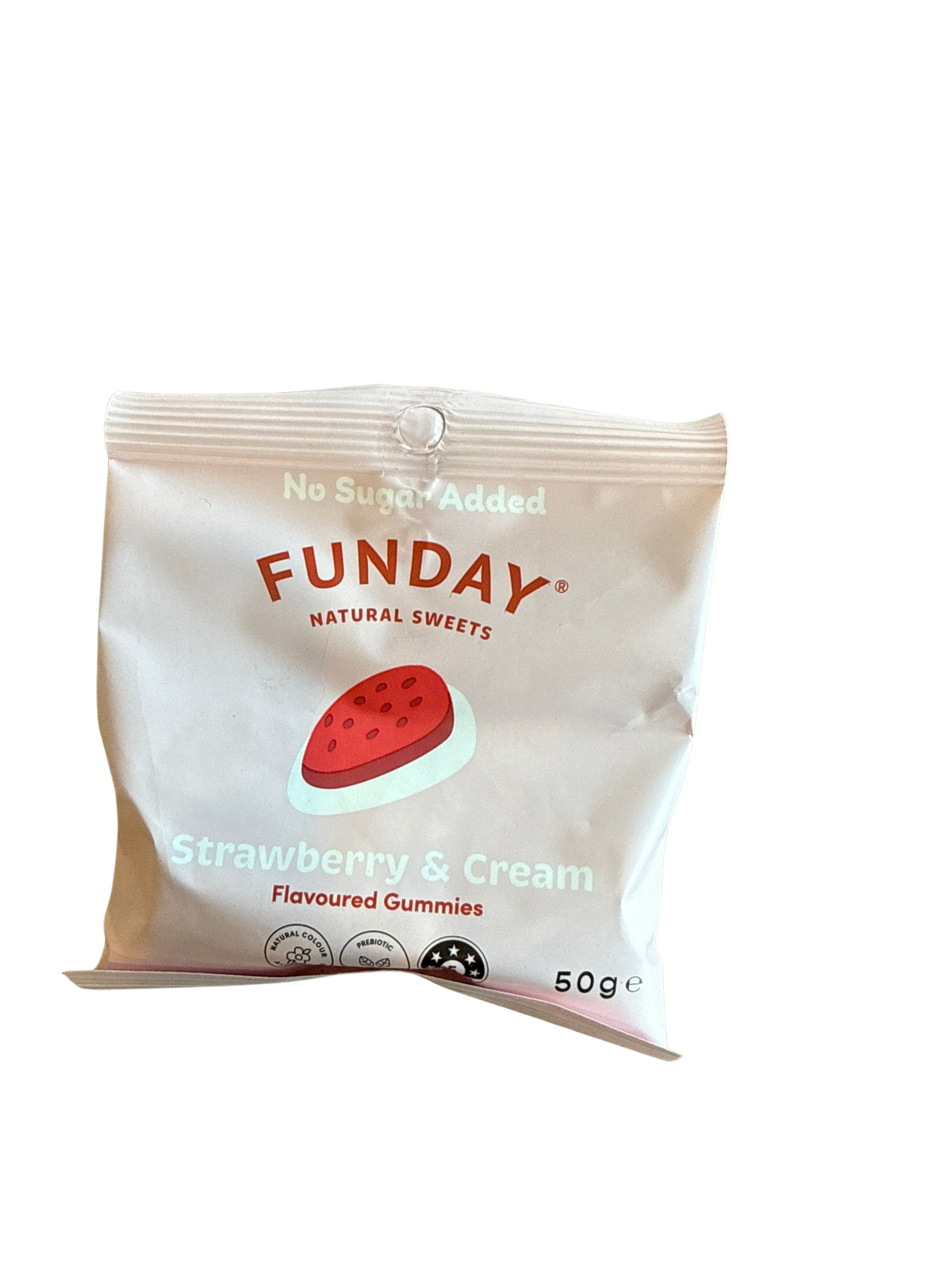 Strawberries & Cream - Funday No Sugar Lollies 50g