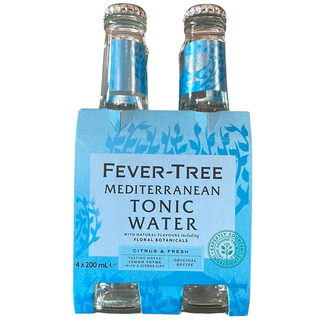 Water- Tonic 4 x 200ml pack (Mediterranean)