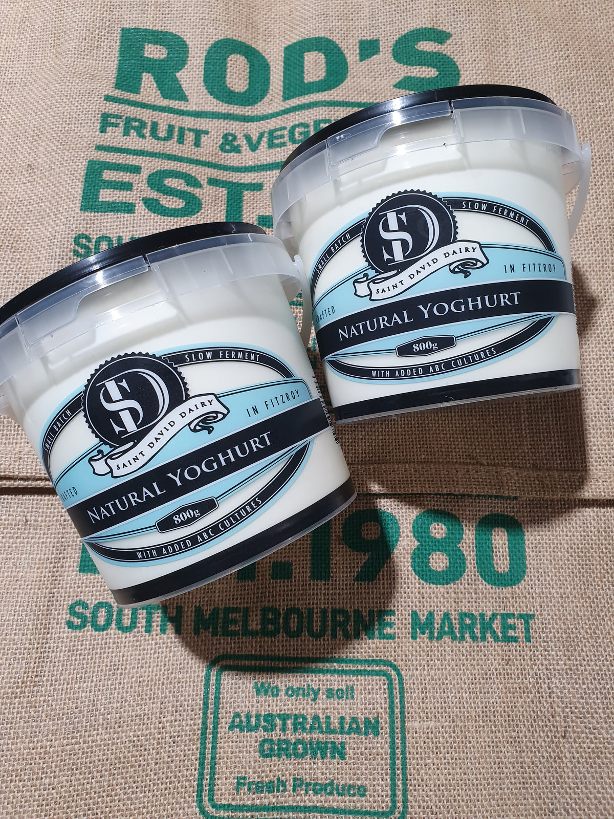 Yoghurt- St David Dairy Natural 800g Hand made in Fitzroy