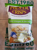 Crisps- Proper, Cidear Vinegar & Sea Salt 140g