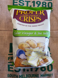 Crisps- Proper, Cidear Vinegar & Sea Salt 140g