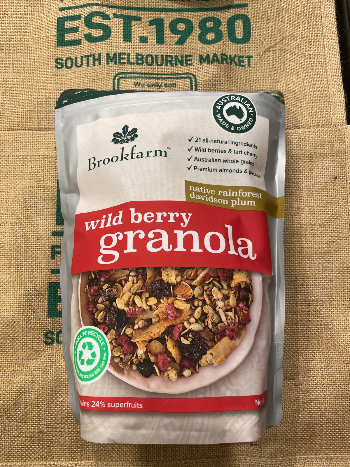 Granola - Bookfarm Wild Berry, 1kg