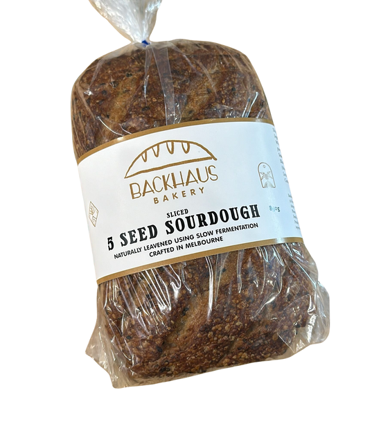 Backhaus-5 Seed Sourdough, Sliced