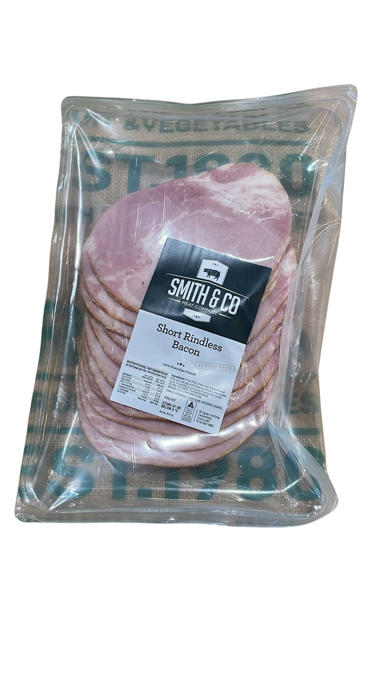 Bacon- Smith & Co rindless 500g