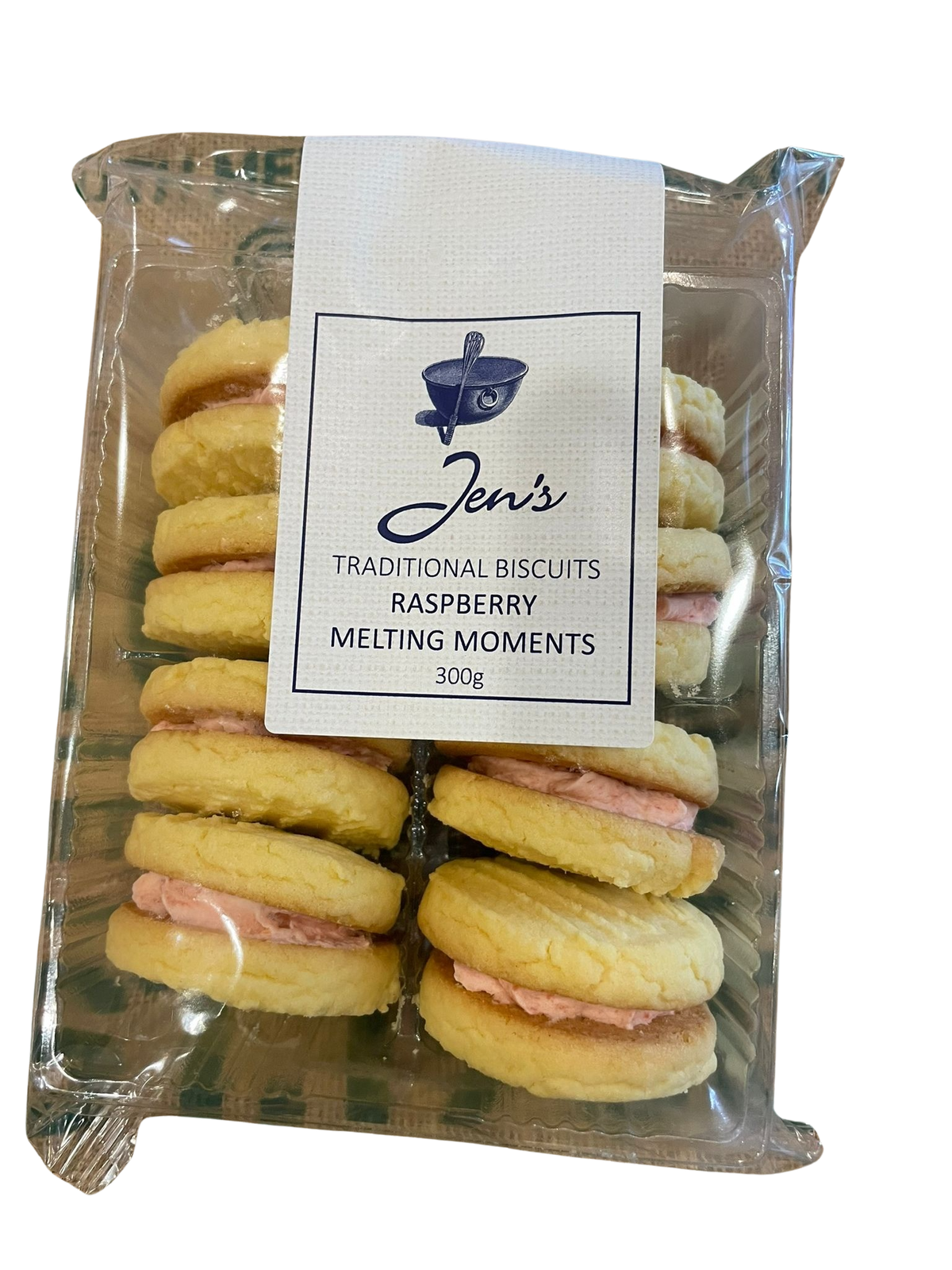 Biscuits- Jen's Raspberry Melting Moments  300g (8 pack)