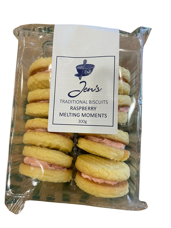 Biscuits- Jen's Raspberry Melting Moments  300g (8 pack)