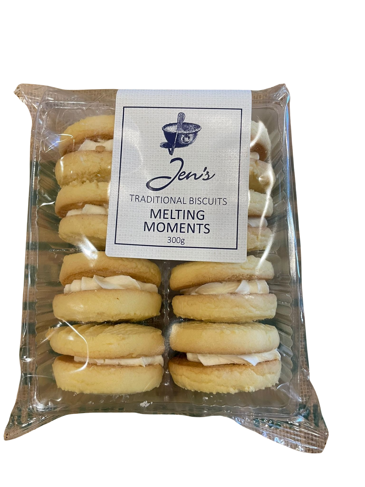 Biscuits- Jen's Traditional Melting Moments  300g (8 pack)