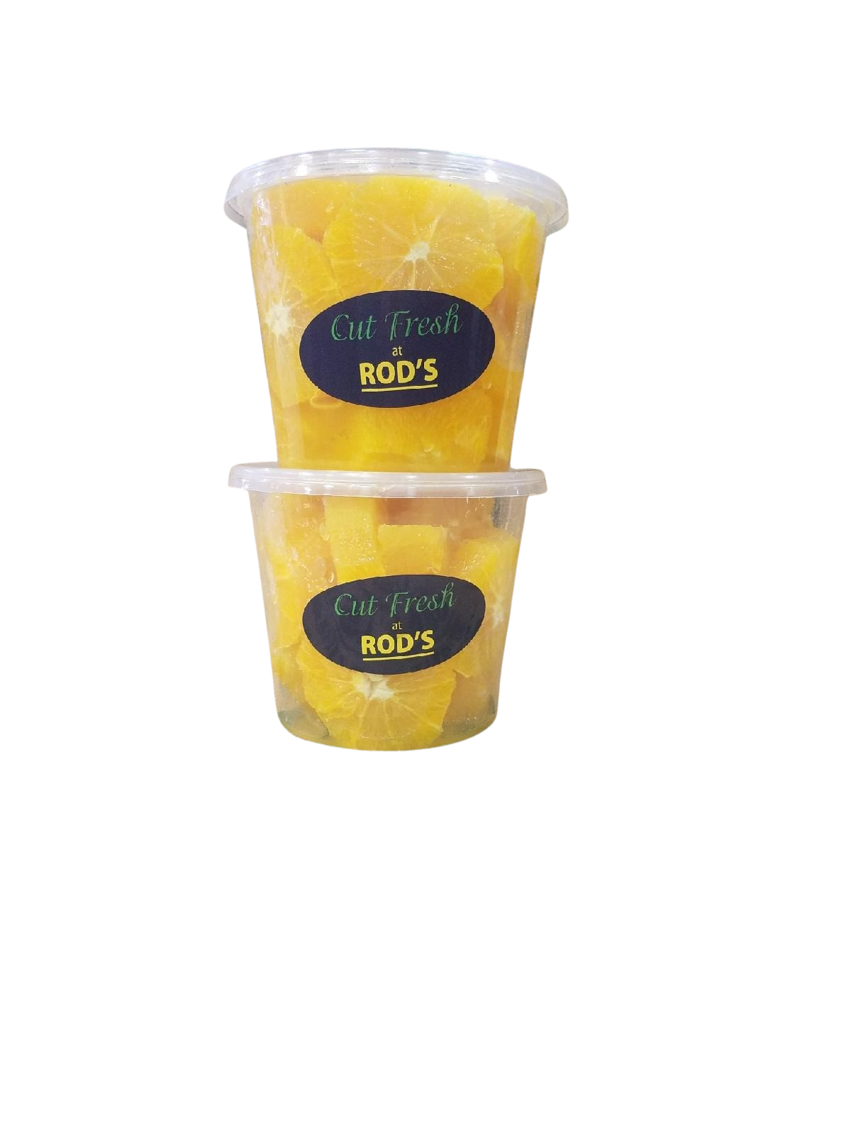 CUP- Orange , cut fresh by s