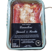 Cannelloni- Spinach and Ricotta 500g SMALL