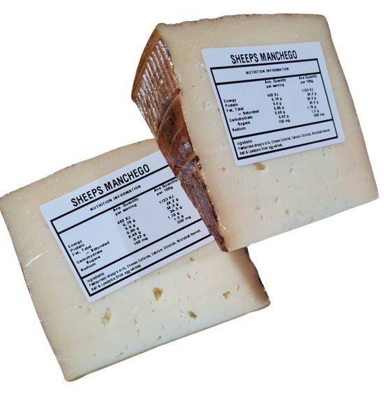 Cheese- Manchego Spanish sheep's milk(  approx 200g-250g)