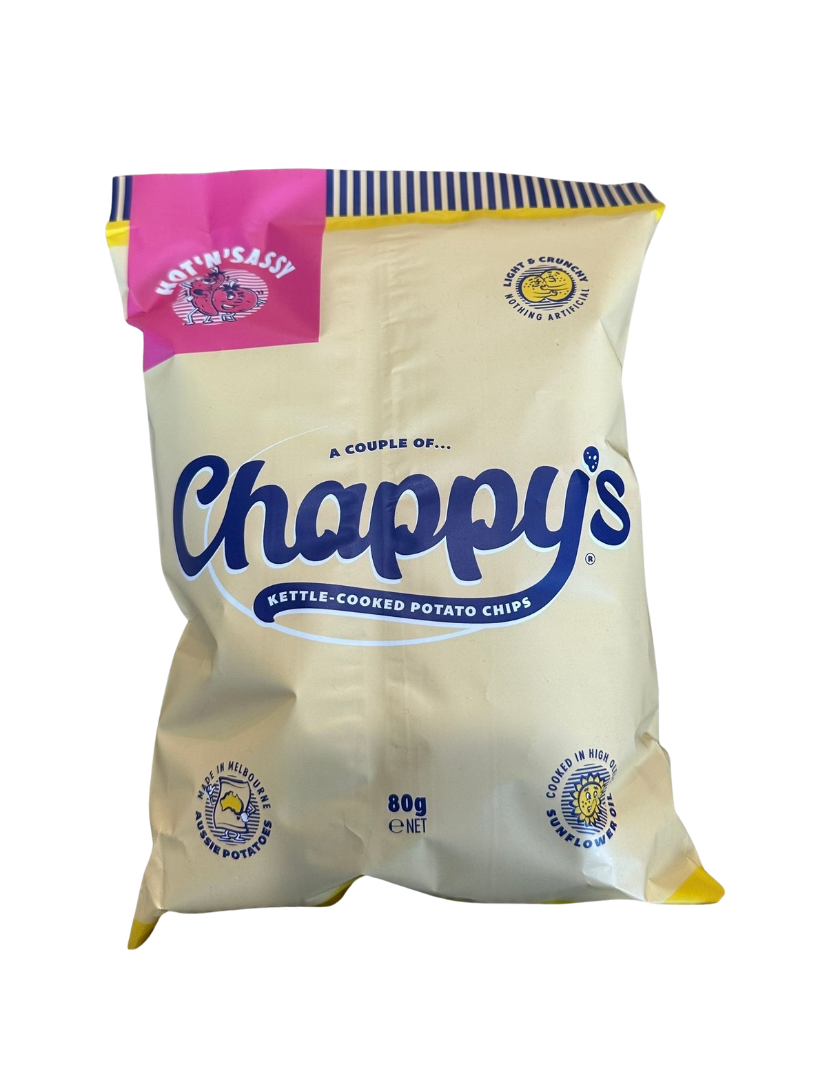 Chips- Chappy's , Hot n Sassy  80g ( locally made)