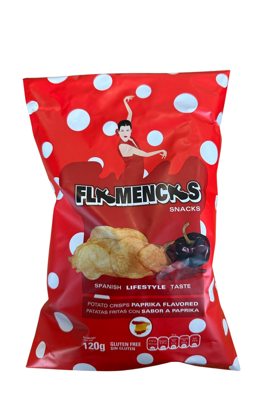 Chips- Spanish Potato Crisps with Paprika 120g ( gluten free)