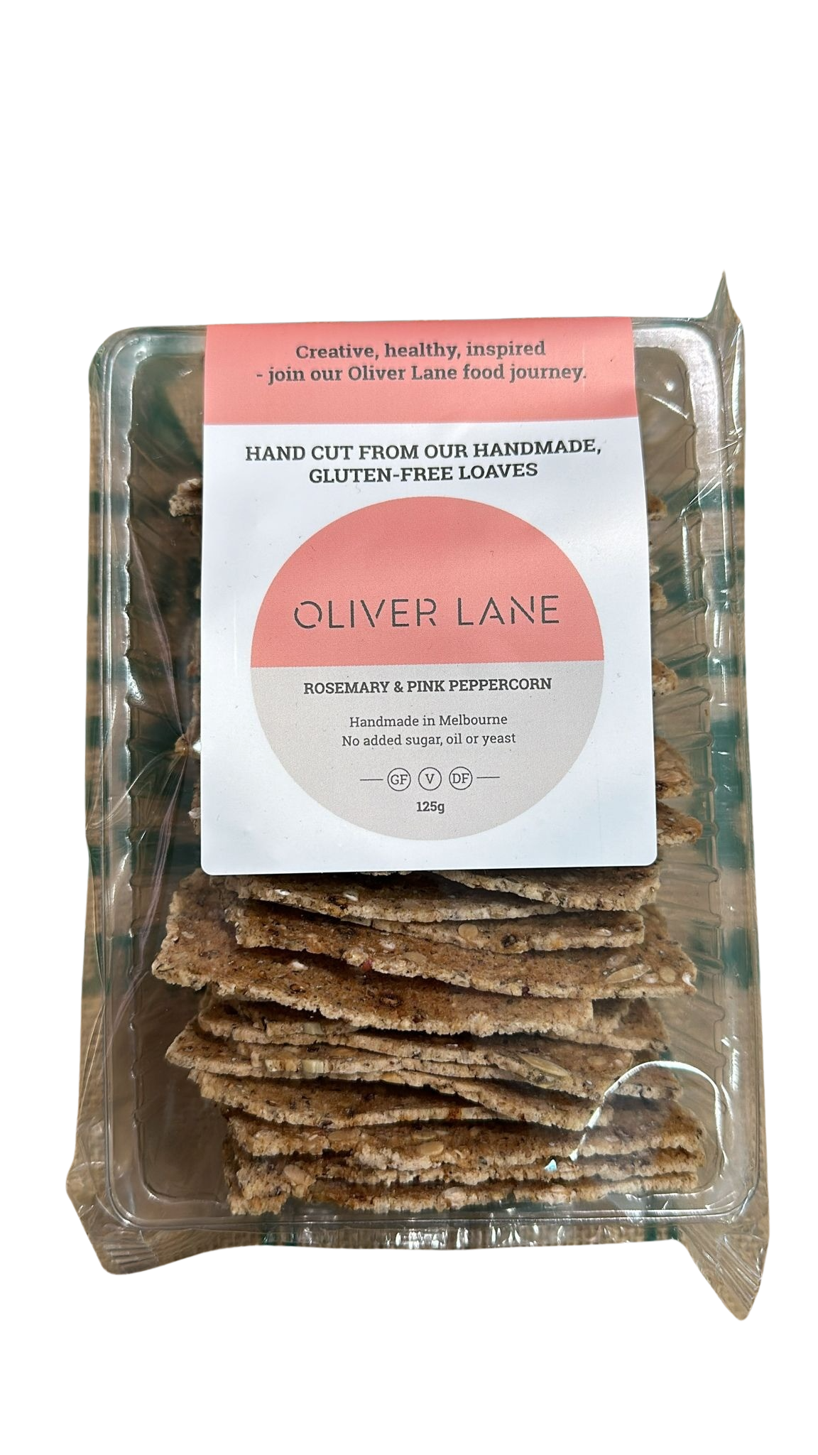 Crisps-Rosemary & Peppercorn 125g , Gluten free made in Melbourne (Oliver lane)