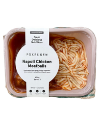 Foxes Den- Napoli Chicken Meatballs 400g ( ready to eat)