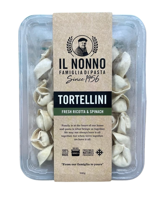 Frozen- Tortellini Ricotta & Spinach 500g