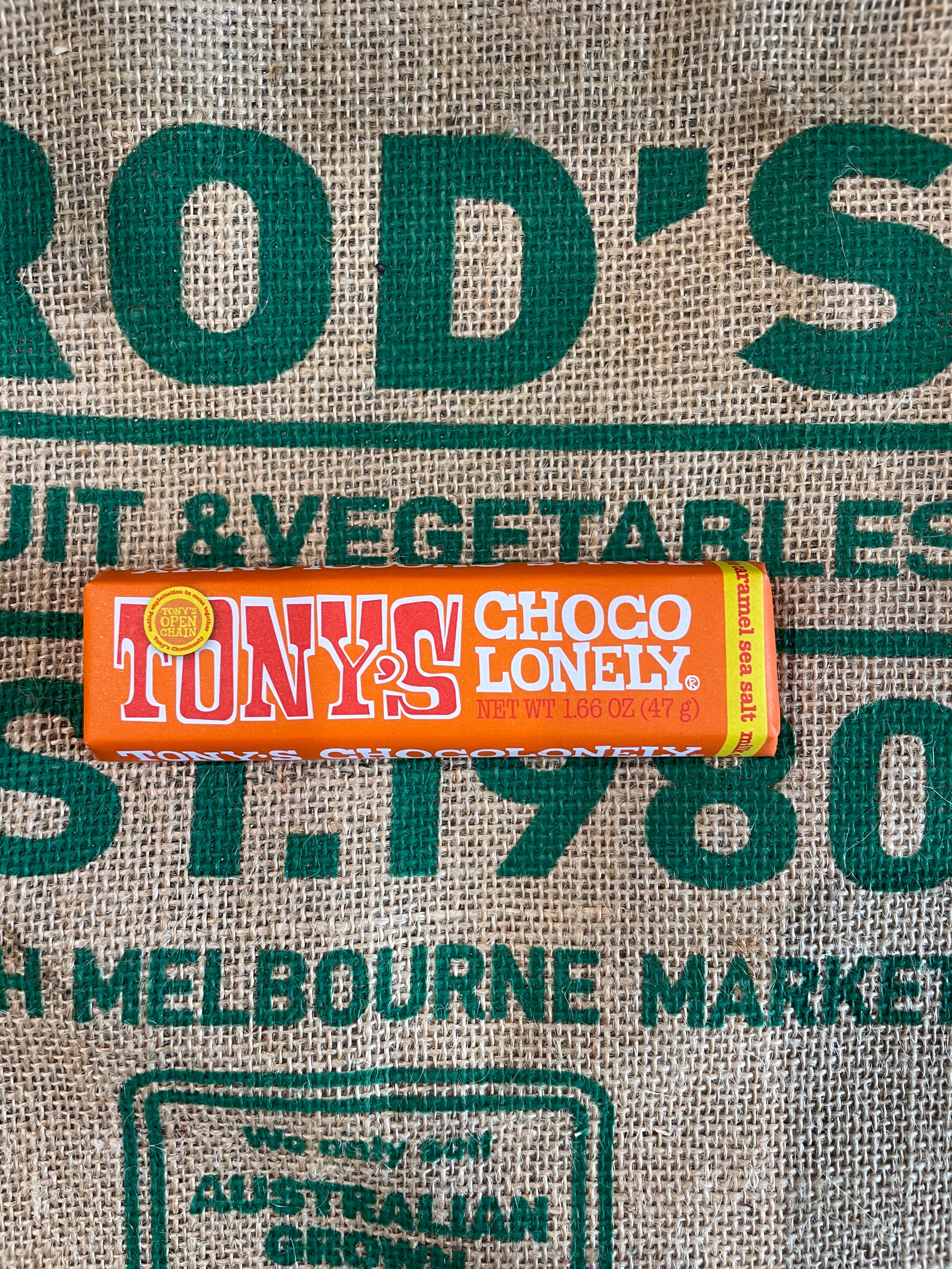 Chocolate- Tony’s Milk Chocolate Sea Salt & Caramel 47g