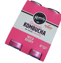 KOMBUCHA- WILD BERRY 4PACK