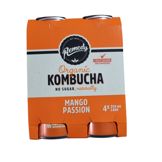 KOMBUCHA - MANGO PASSION 4 PACK
