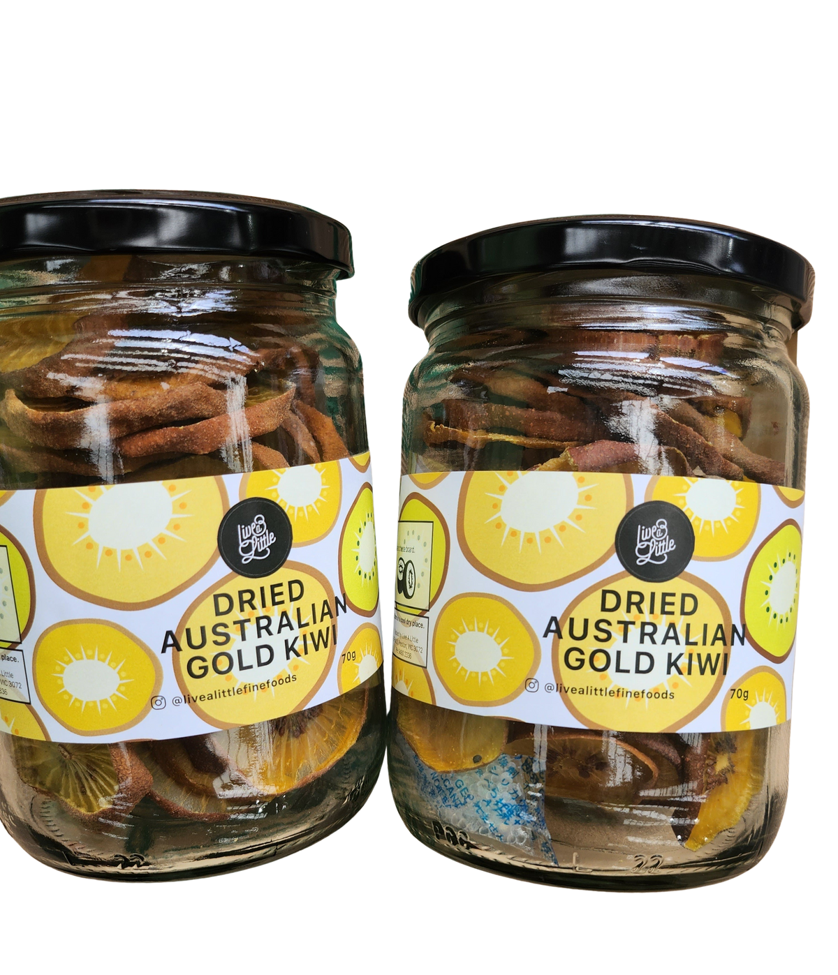 Kiwi- Dried , Glass Jar ( made in melbourne) 70g