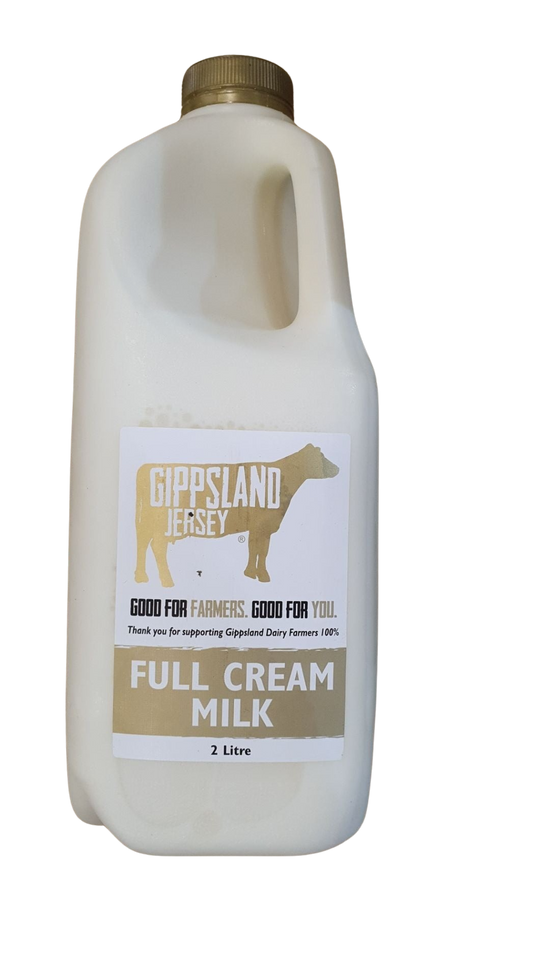 Milk- 2L Gippsland Jersey FULL CREAM