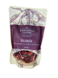 Olives - Kalamata    Red wine vinegar ( Kangaroo Island) 185g