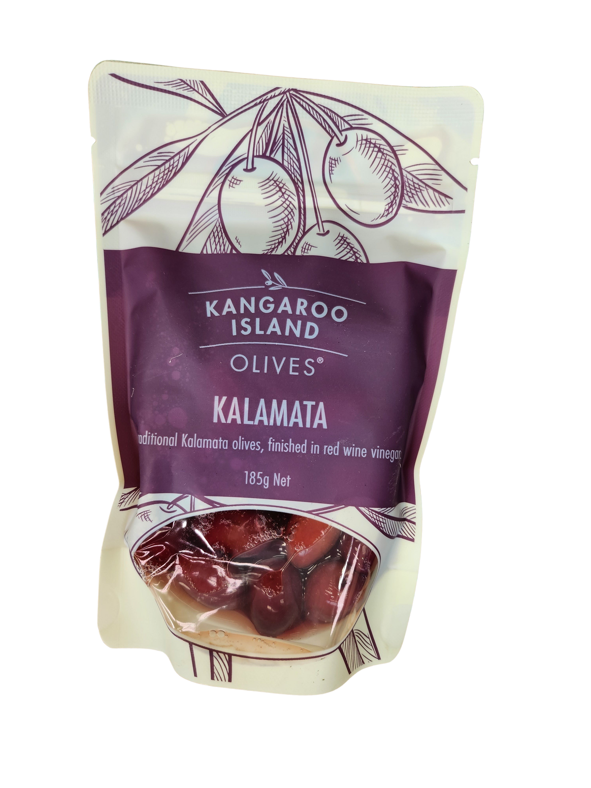 Olives - Kalamata    Red wine vinegar ( Kangaroo Island) 185g