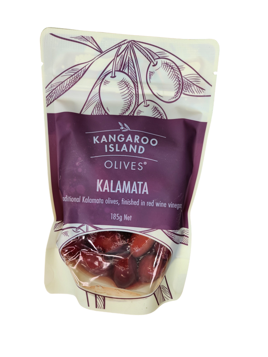 Olives - Kalamata    Red wine vinegar ( Kangaroo Island) 185g