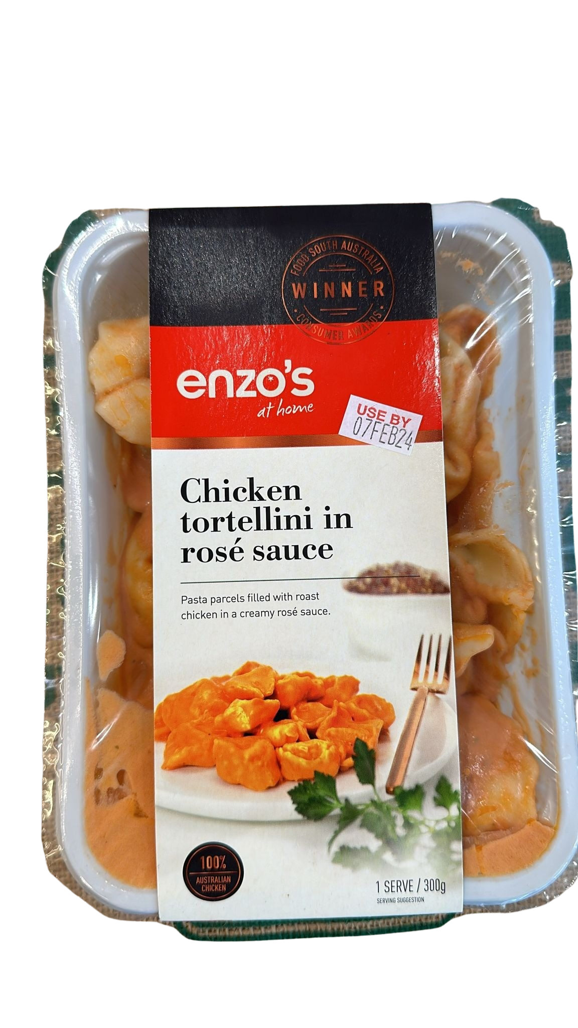 Pasta-Chicken Tortellini in Rose sauce 300g , home made quality