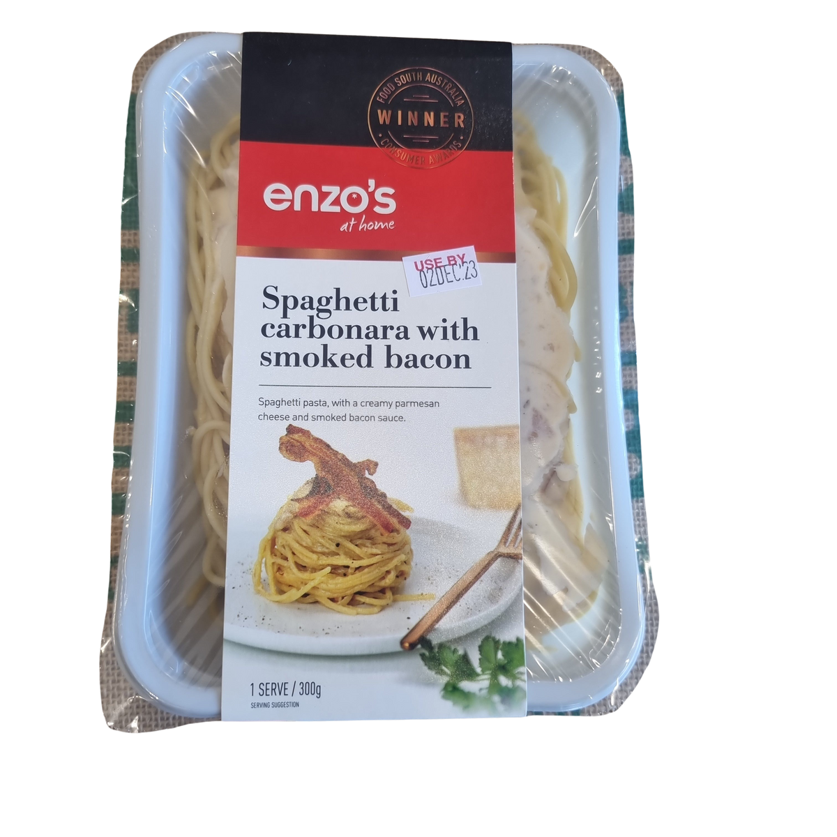 Pasta-Spaghetti Cabonara with smoked bacon 300g