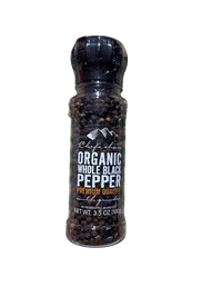 Pepper -Organic Whole Black  Grinder