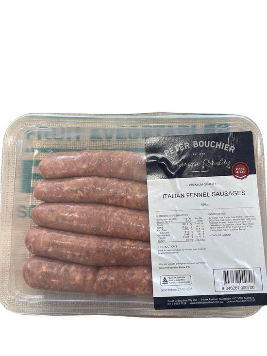 Peter Bouchier - Italian Fennel Sausages, 480g