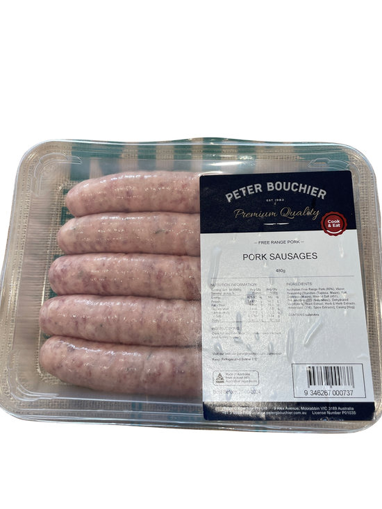 Peter Bouchier - Pork Sausages, 480g