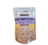Rice- Bone Broth Original Chicken , Microwave Pouch ( the stock merchant)