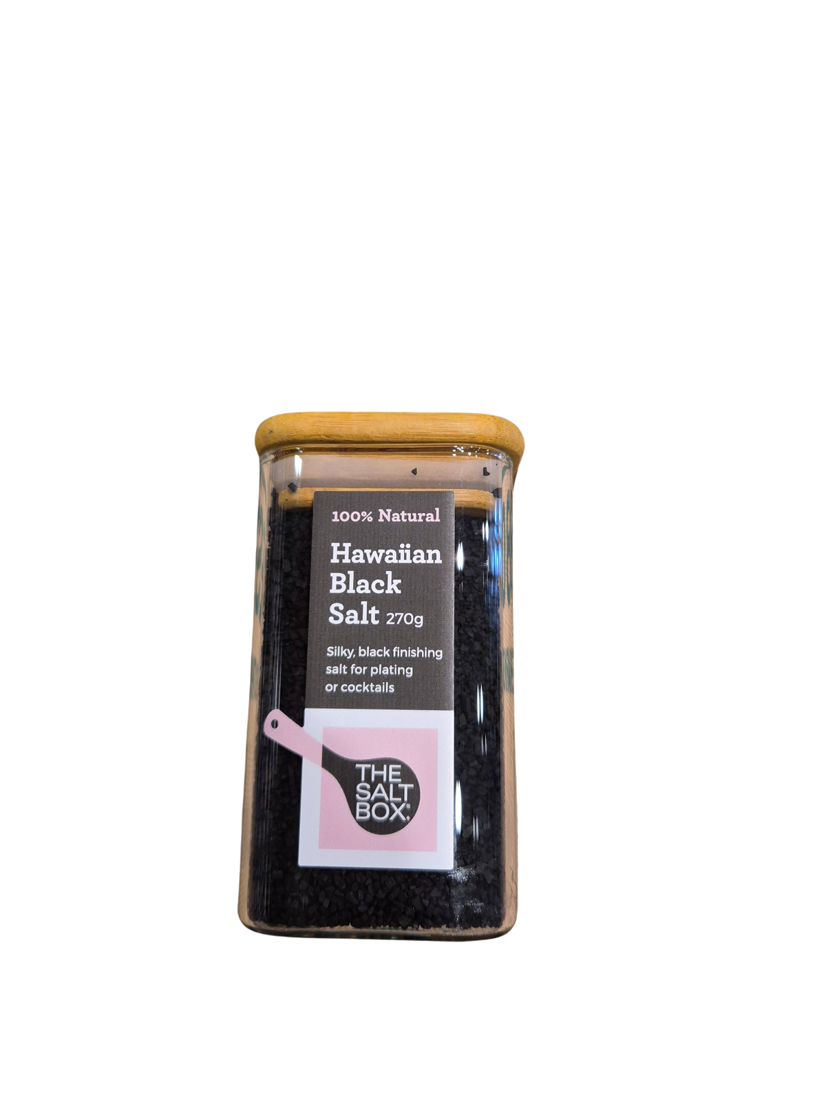 Salt - Hawaiian Black Salt, 270g glass jar