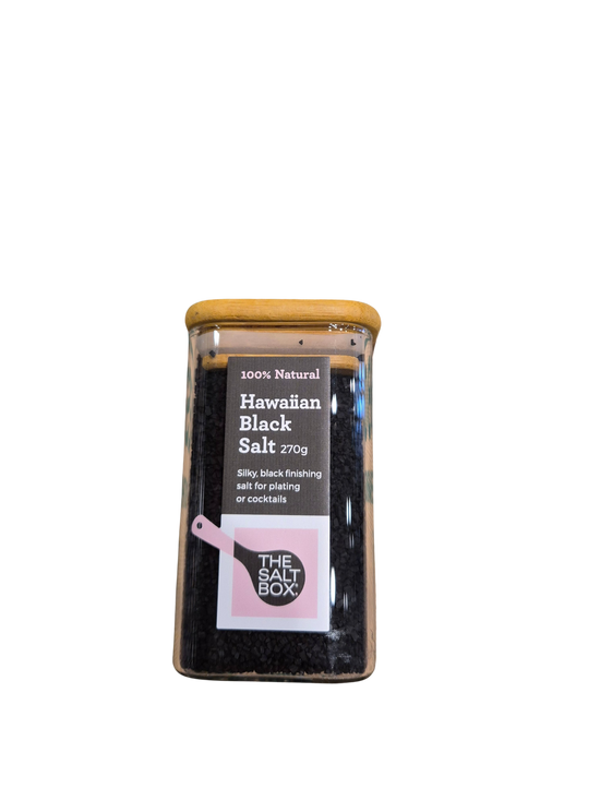Salt - Hawaiian Black Salt, 270g glass jar