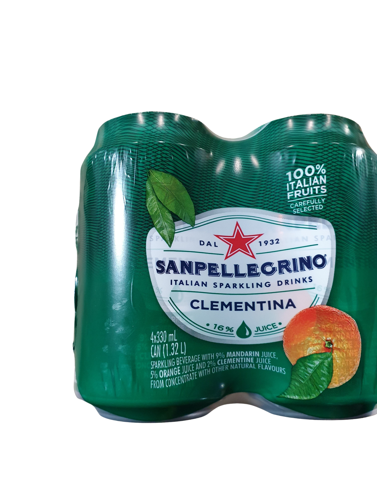 Sapellegrino  4 x 330ml CLEMENTINA