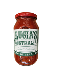 Sauce- Lucia's Tomato , Olive & Capers 500g