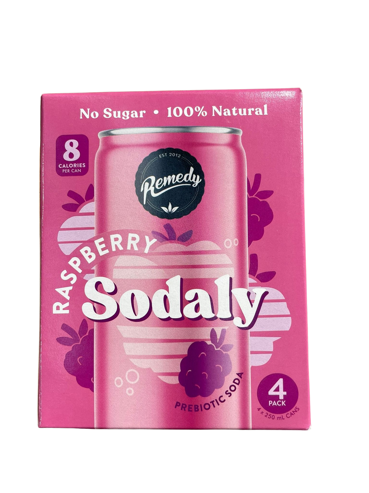 Soda- Raspberry 4 pack ( Remedy)