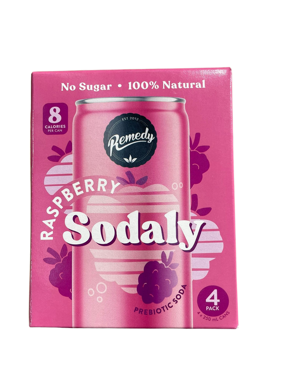Soda- Raspberry 4 pack ( Remedy)
