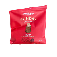 Sour Cola Bottles - Funday No Sugar Lollies 50g