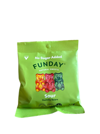 Sour Gummy Bears - Funday No Sugar Lollies 50g