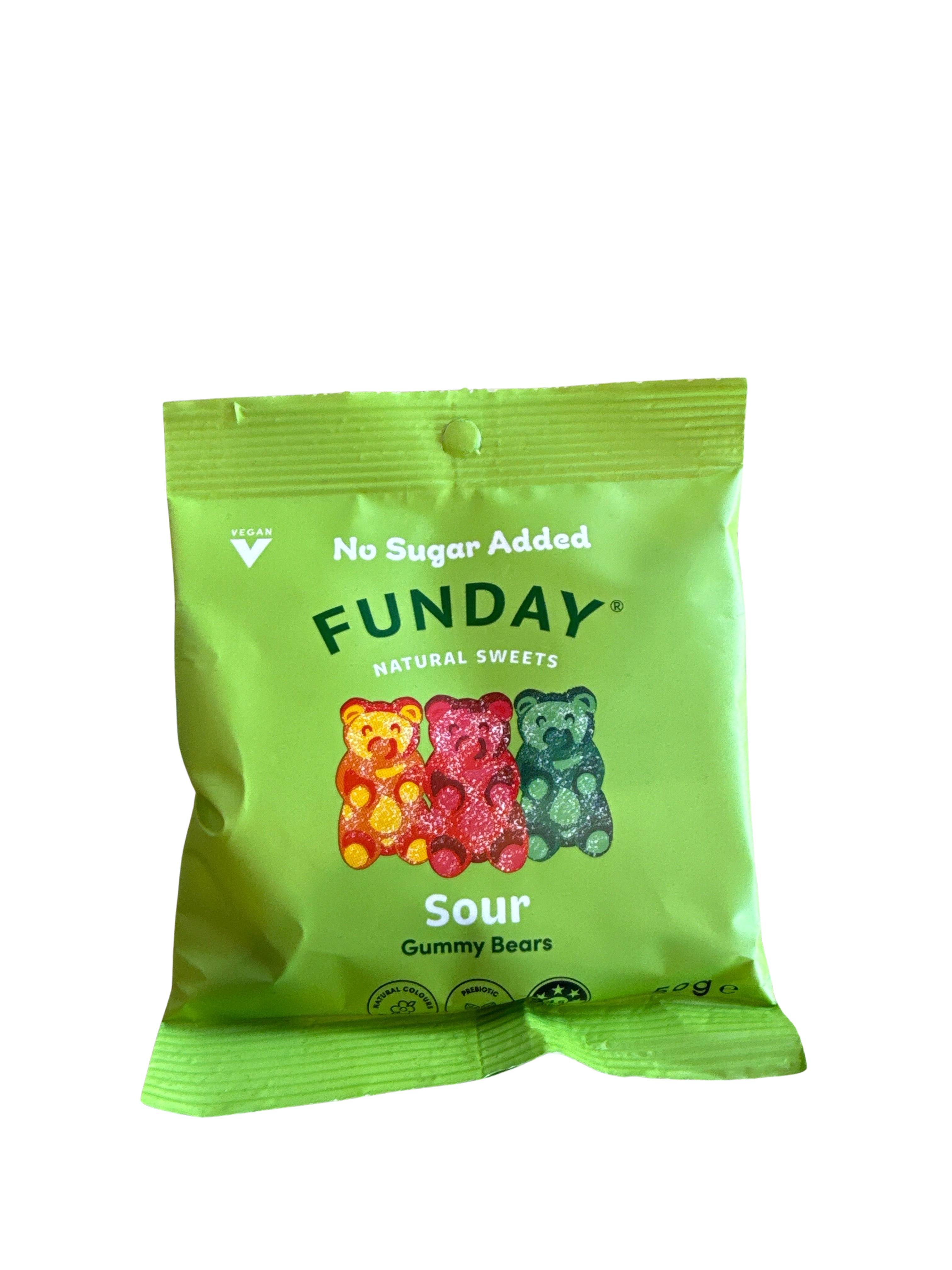 Sour Gummy Bears - Funday No Sugar Lollies 50g